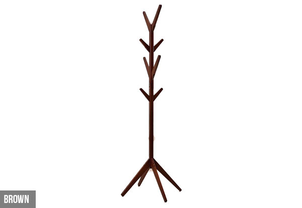 1.78m Wooden Hat/Coat Stand - Two Colours Available