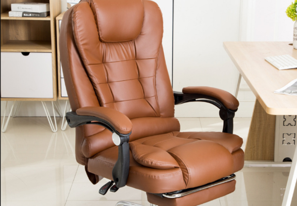 Executive Workspace Chair with Footrest - Two Colours Available