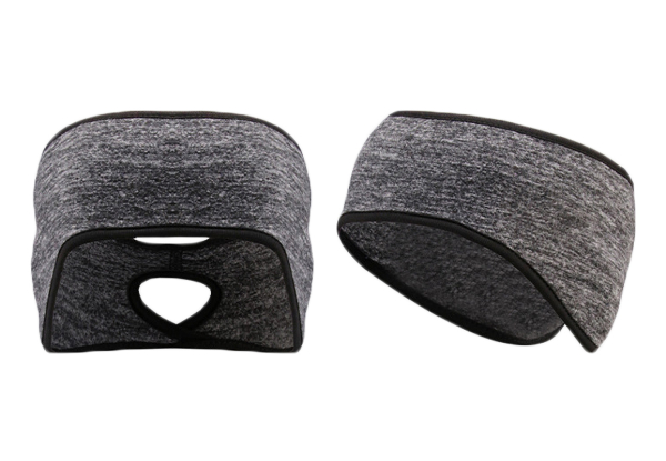 Two-Piece Ear Warmer Headband with Ponytail Hole - Available in Two Options