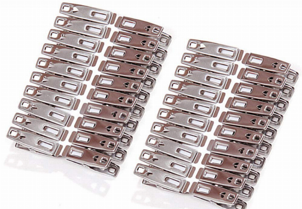 60-Pack Stainless Steel Multi-Purpose Utility Clips - Option for 120-Pack