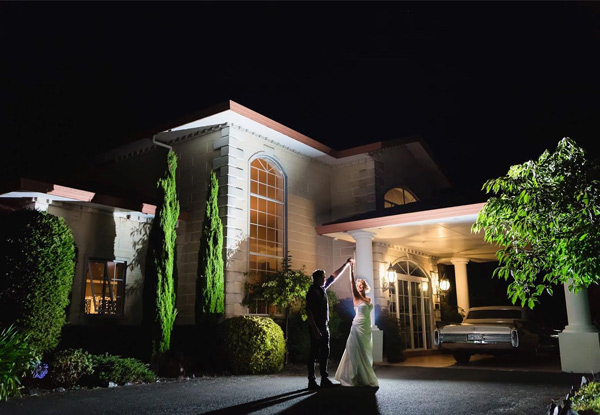Aston Norwood Beautiful Wedding Package for 100 Guests incl. Venue Hire, Three-Course Buffet Dinner, $7000 Bar Tab & More - Option for Premium Full Garden Wedding Available