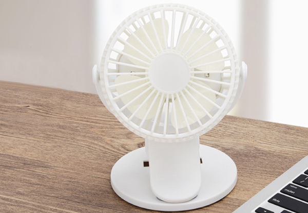 360-Degree Rotation Portable Clip-On Fan - Four Colours Available & Option for Two-Pack