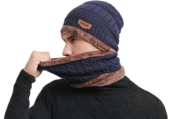 Windproof Scarf & Warm Knitted Hat - Four Colours Available