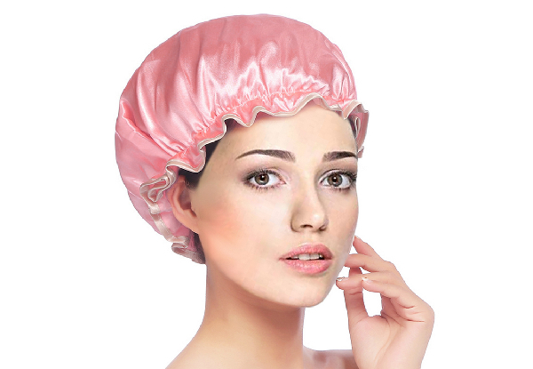Four-Pack Solid Shower Cap