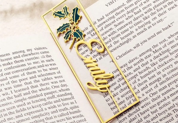 Custom Name Colourful Birthday Flower Bookmark