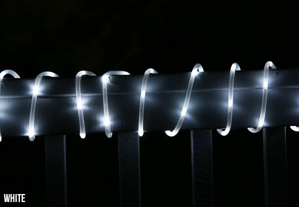 LED Solar Rope Lights - Two Colours & Lengths Available