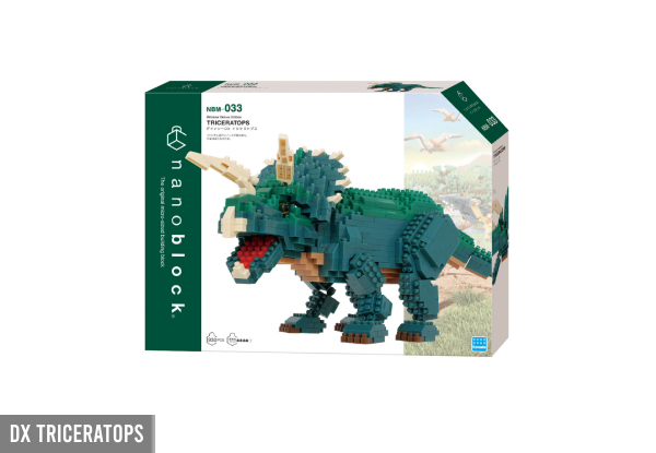 Nanoblock Dinosaurs & Dragon Range - Four Options Available