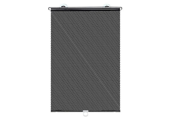 Retractable Blackout Roller Blind Car Sunshade Cover with Suction Cups - Available in Two Colours & Three Sizes