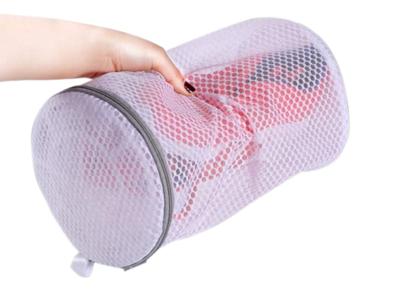 Two-Piece Washing Machine Mesh Shoe Bag with Zipper - Option for Four