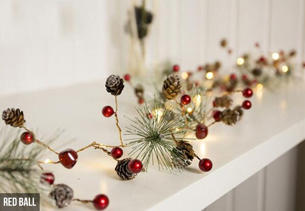 20-LED Christmas String Lights - Three Designs Available