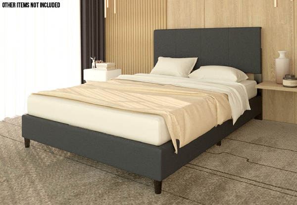 Graborone Upholstered Queen Bed Frame with Headboard