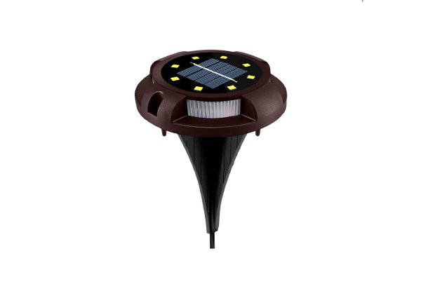 Four-Pack Solar Ground Disk Light
