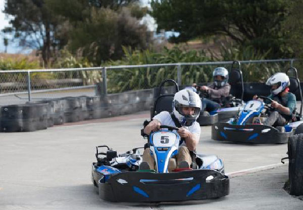$11 for One 10-Minute Race in a Fun Kart or Pro Kart, $59 for One 10-Minute Race for Six People or $115 for Two 10-Minute Races (value up to $276)