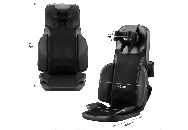 Homasa Full Body Massage Cushion with Remote & Pillow