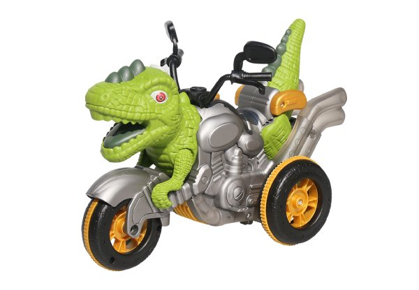 Remote Control Walking Motorbike Dinosaur with Water Mist Spray - Three Colours Available