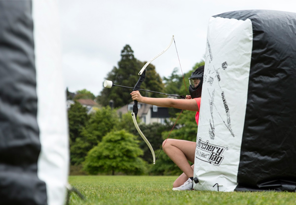 60-Minute Archery War Battle Session for Up to Ten People - Option for 120-Minutes & Twelve People