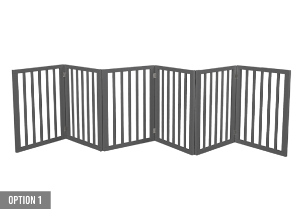 PaWz Six-Panel Wooden Pet Gate - Available in Two Colours & Three Options
