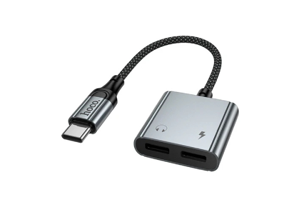 Hoco 2 in 1 USB-C to 2x USB-C Adaptor