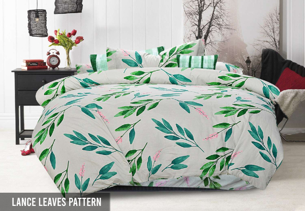 Six-Piece 500TCPrinted Quilt Cover Set - Available in Six Styles & Three Sizes