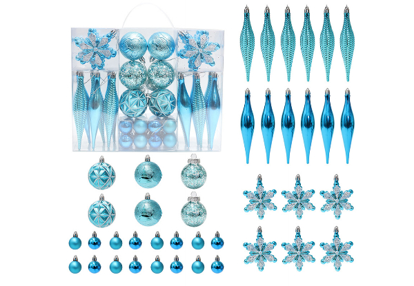 40-Piece Christmas Tree Ball Ornaments Set - Available in Three Colours & Option for Two-Set