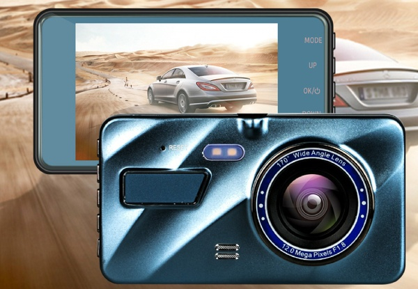 1080P Touch Screen Dual Dash Camera - Option for Two-Pack