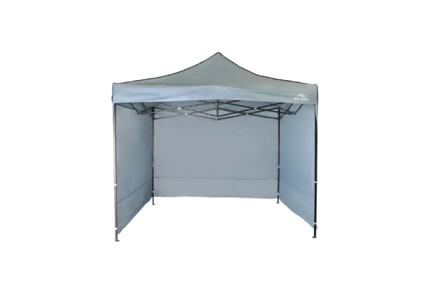 Beyond Summit 3x3m Gazebo with 3 Side Walls - Grey