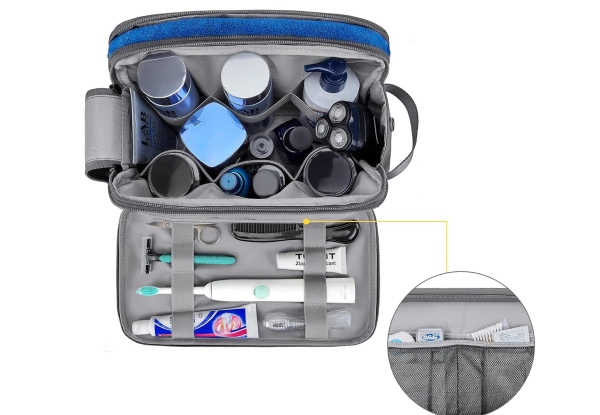 Travel Toiletry Organiser Bag - Four Colours Available