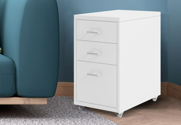 Levede Three-Drawer Office Storage Cabinet - Two Colours Available