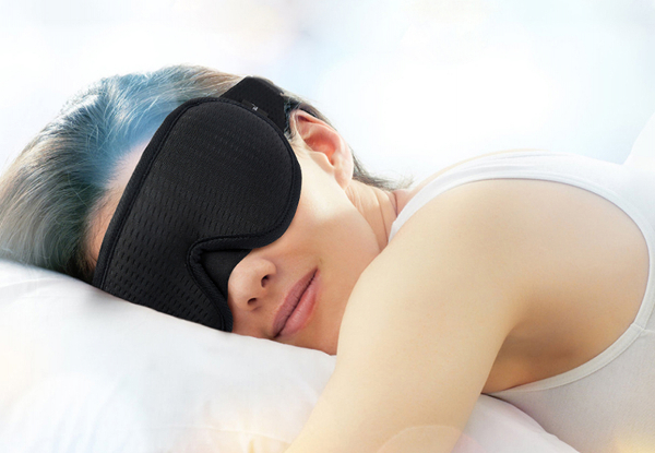 Travel 3D Sleep Eye Mask with Earplugs - Available in Three Colours & Option for Two