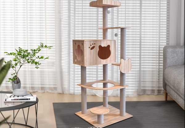 Wooden Cat Tree - Four Sizes Available