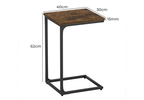 Levede C-Shaped End Table