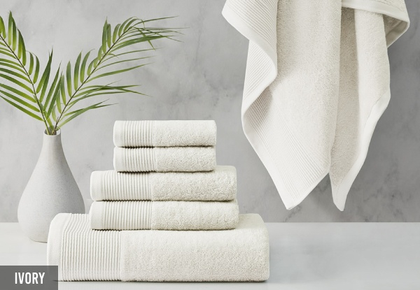 Six-Piece Cloud Linen Retreat Cotton Tencel Towel Set - Five Colours Available