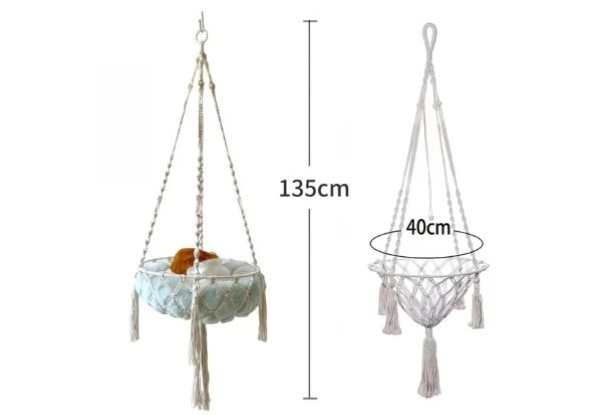 Hand Woven Cotton Cat Hammock