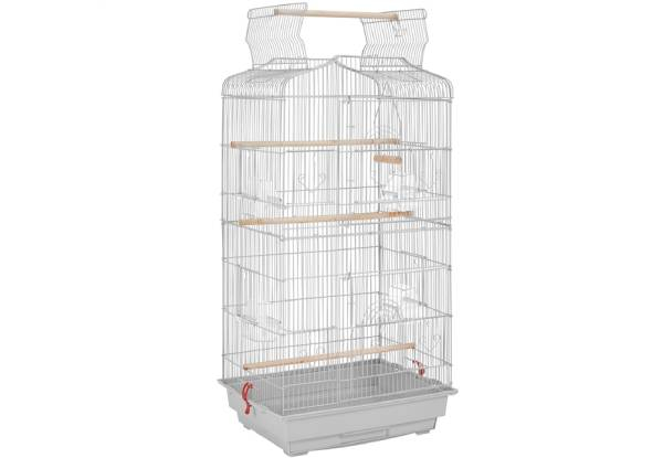 Open Top 41in Metal Bird Cage - Three Colours Available