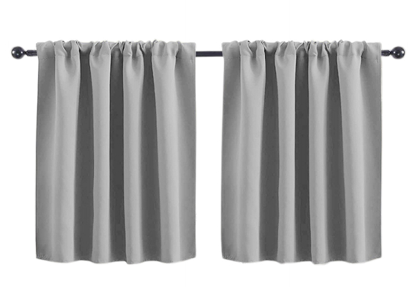 Two-Panel Tier Window Curtain - Available in Three Colours