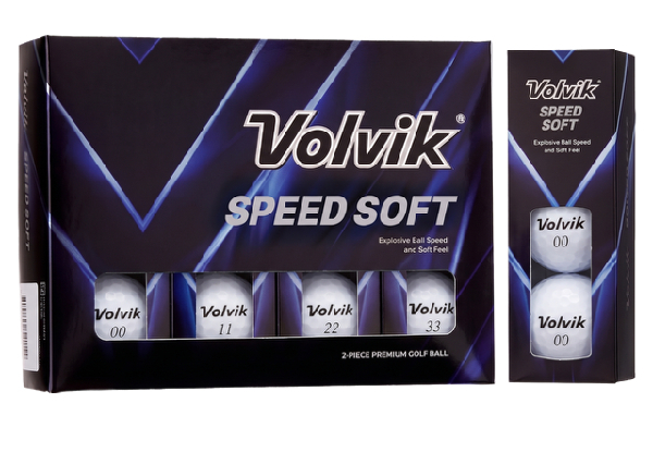 12-Pack Volvik Speed Soft Ball - Available in Five Colours