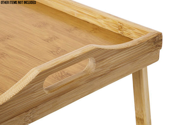 Folding Wooden Bed & Breakfast Tray Table