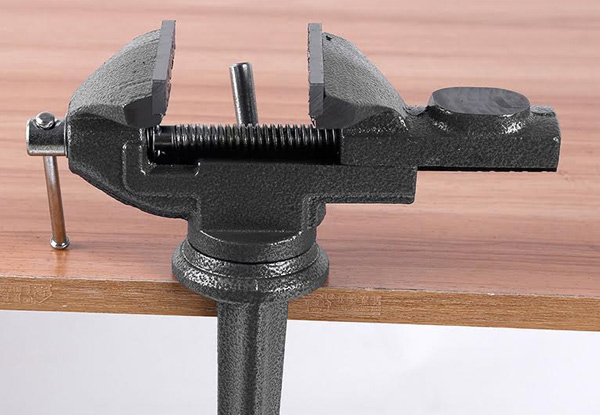 General Purpose Clamp-On Bench Table Vise - Three Sizes Available