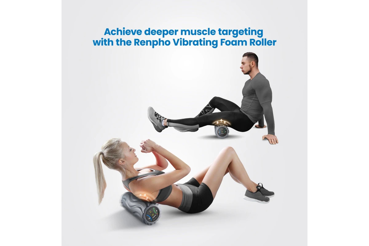 Renpho Vibrating Foam Roller 5 Speed USB C