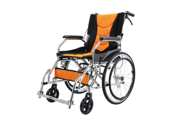 20-Inch Portable Folding Mobility Wheelchair with Four Brakes