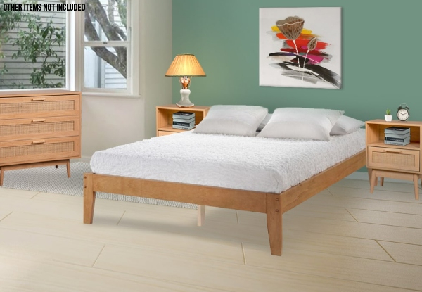 Sovo Wooden Bed Frame - Six Sizes Available