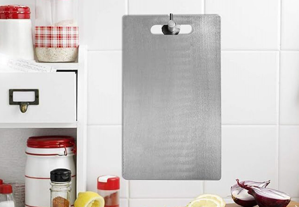 304 Stainless Steel Double-Sided Kitchen Chopping Board - Available in Four Sizes