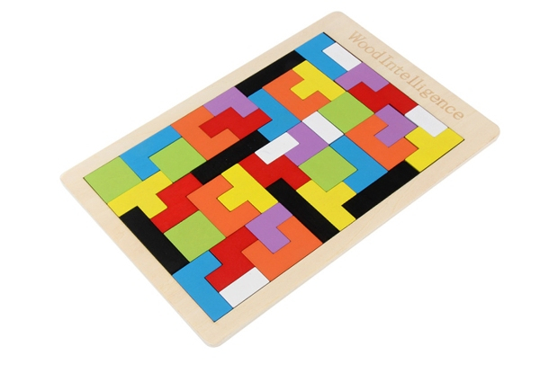 40-Piece Wooden Tetris Puzzle - Option for Two with Free Delivery