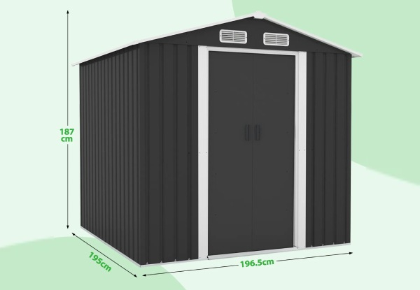 Large Walk-in Garden Storage Shed