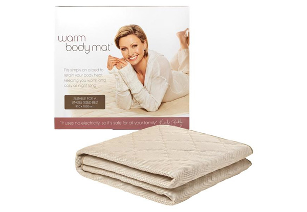 Self Heating Warm Bodymat - Five Sizes Available with Free Delivery