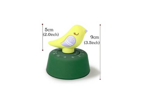 60-Minutes Cute Bird Manual Wind-Up Timer