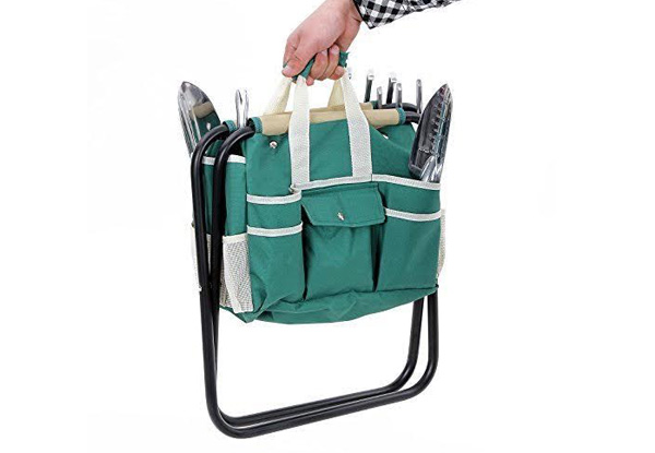 Garden Tool Set incl. Folding Stool