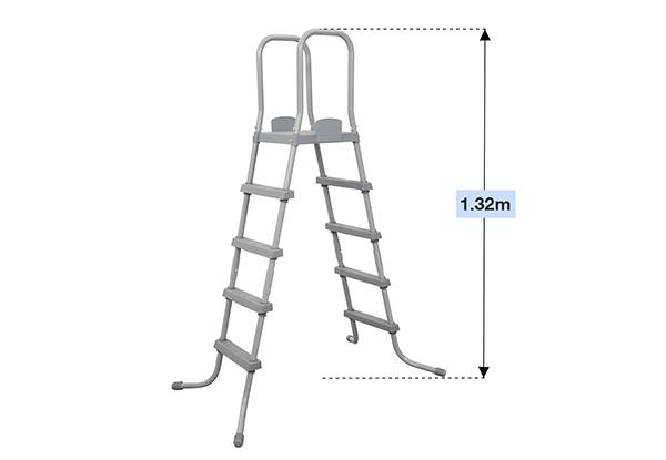 Bestway 1.32m Wall Height Above-Ground Swimming Pool Ladder