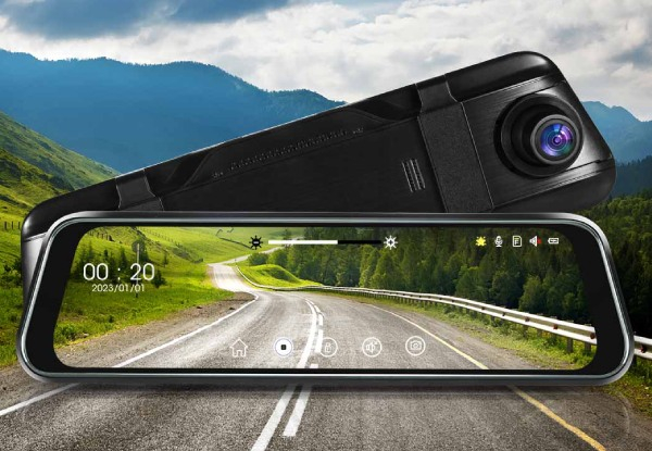 10-Inch Manan 1080P Front & Rear Dash Camera