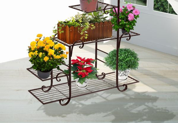 Levede Metal Plant Stand Rack - Two Colours Available